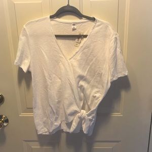 Short sleeve wrap shirt